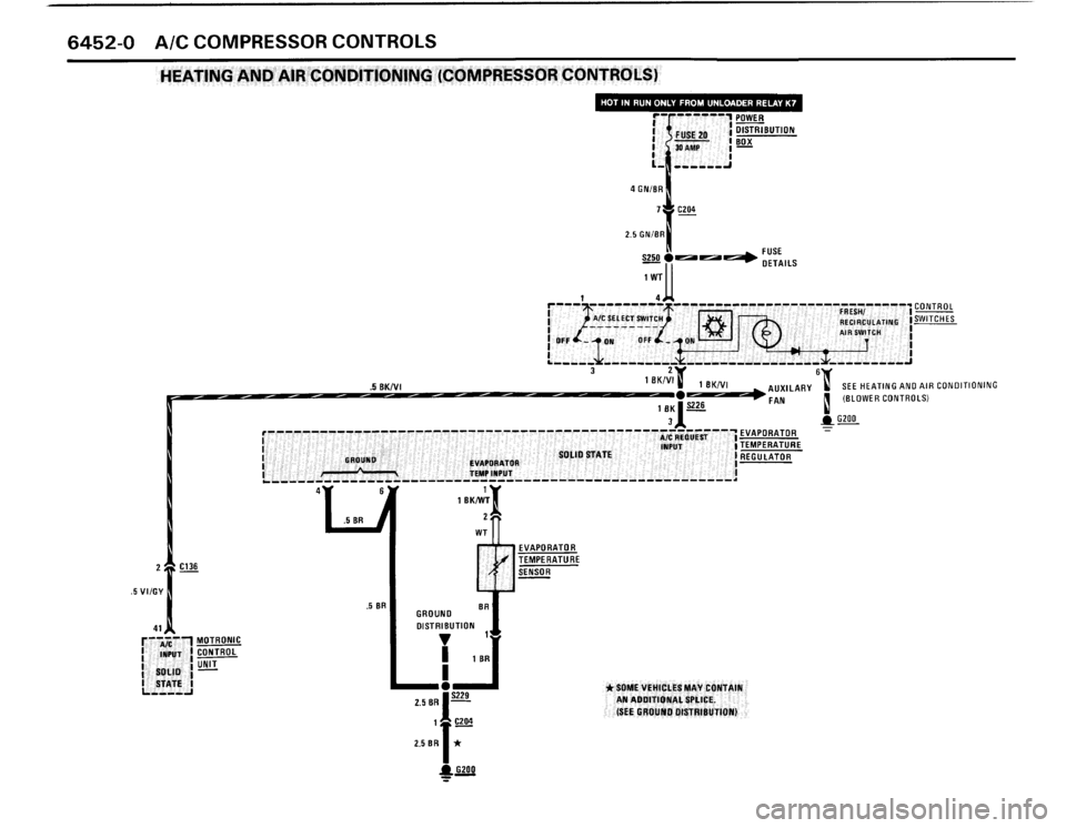 BMW 325i CONVERTIBLE 1990 E30 Electrical Troubleshooting Manual 