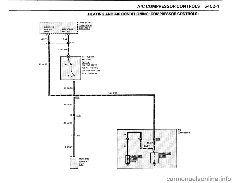 BMW 325i CONVERTIBLE 1990 E30 Electrical Troubleshooting Manual 