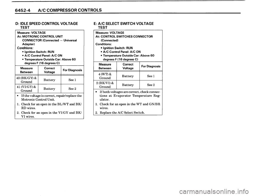 BMW 325i CONVERTIBLE 1990 E30 Electrical Troubleshooting Manual 