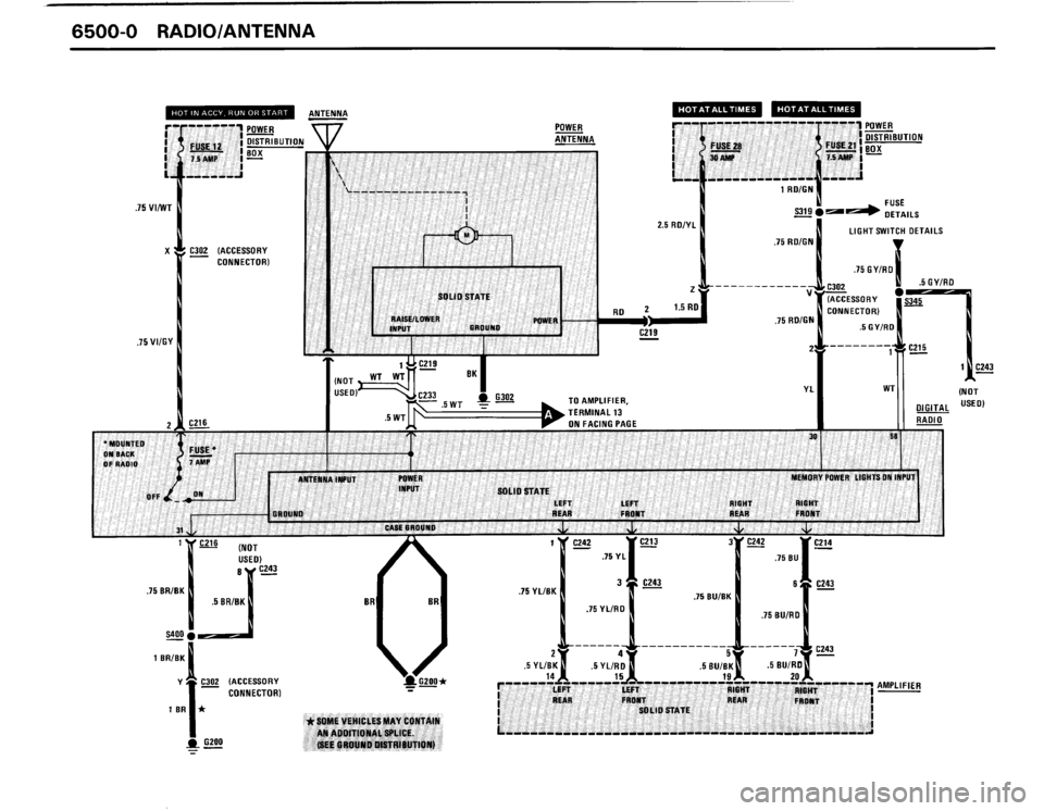 BMW 325i CONVERTIBLE 1990 E30 Electrical Troubleshooting Manual 