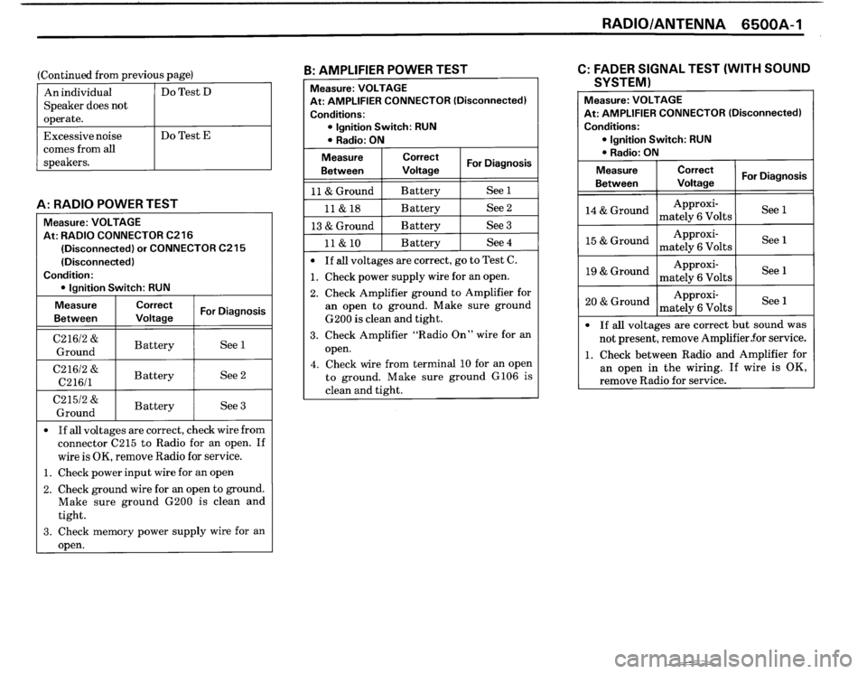 BMW 325i CONVERTIBLE 1990 E30 Electrical Troubleshooting Manual 