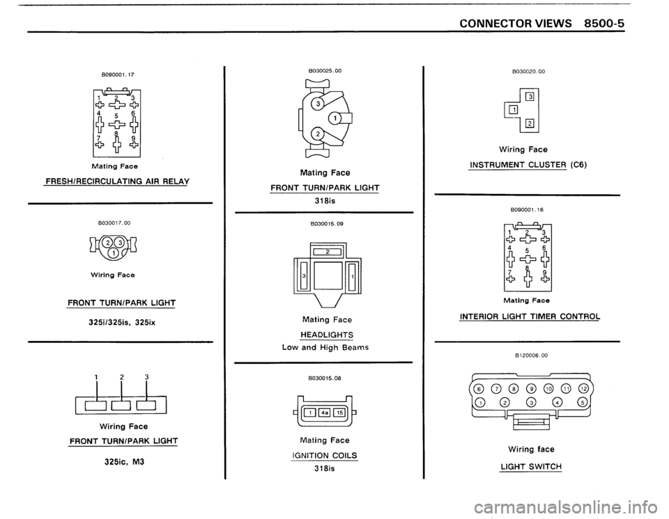 BMW M3 1990 E30 Electrical Troubleshooting Manual 