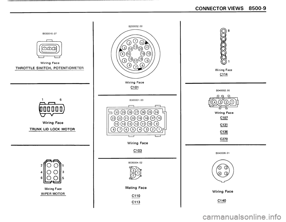 BMW M3 1990 E30 Electrical Troubleshooting Manual 