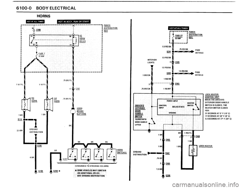 BMW M3 1990 E30 Electrical Troubleshooting Manual 