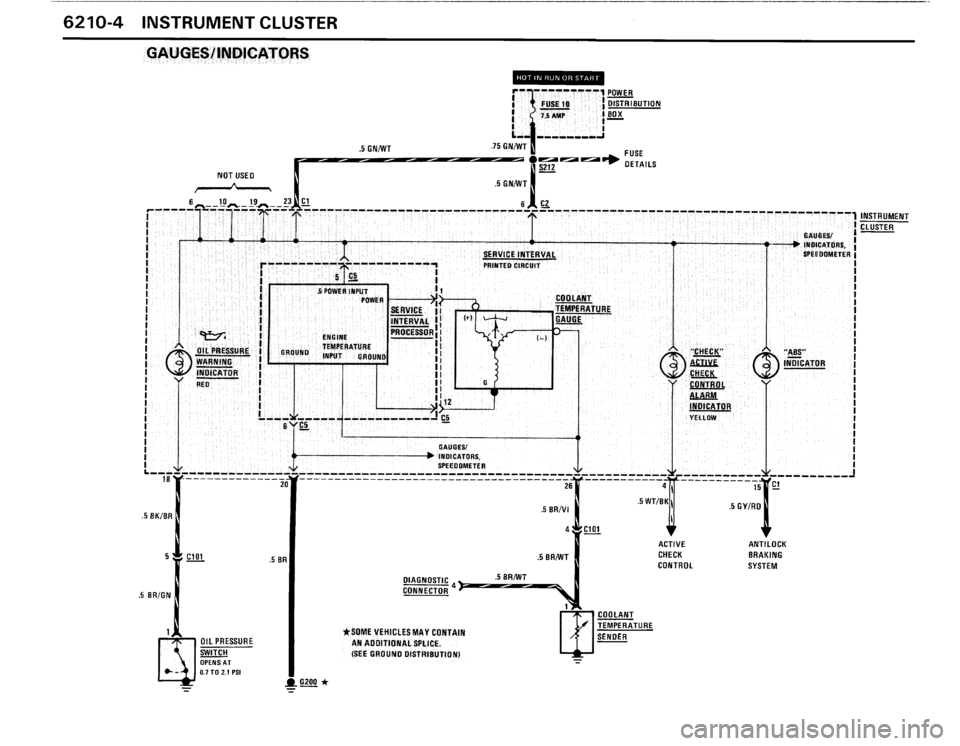 BMW M3 1990 E30 Electrical Troubleshooting Manual 