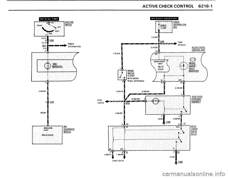 BMW M3 1990 E30 Electrical Troubleshooting Manual 