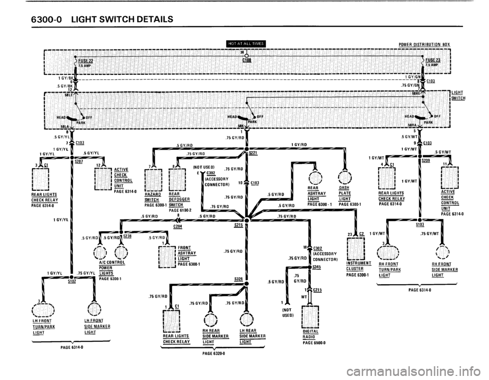 BMW M3 1990 E30 Electrical Troubleshooting Manual 