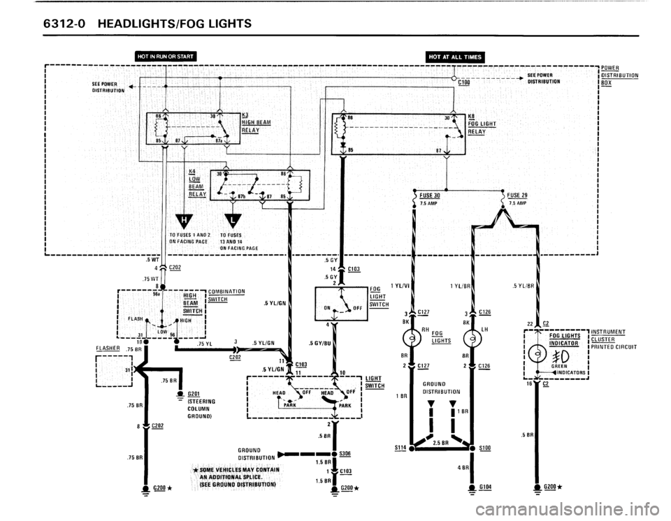 BMW M3 1990 E30 Electrical Troubleshooting Manual 