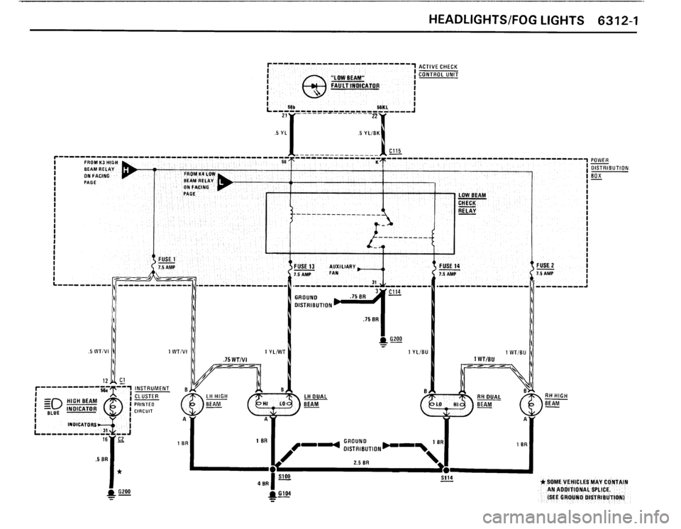 BMW M3 1990 E30 Electrical Troubleshooting Manual 