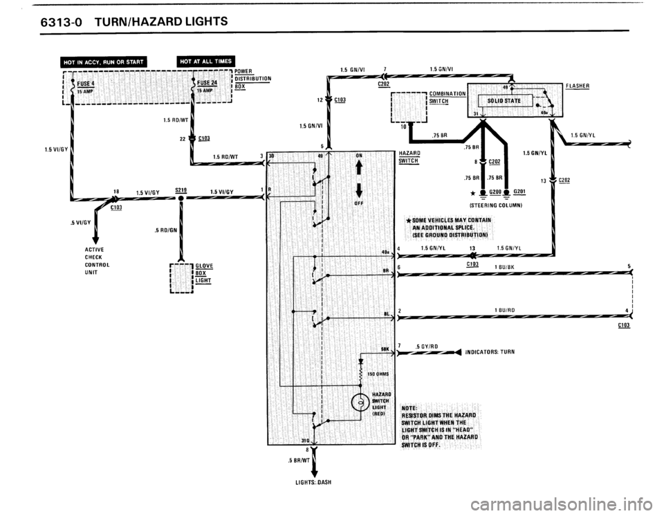 BMW M3 1990 E30 Electrical Troubleshooting Manual 