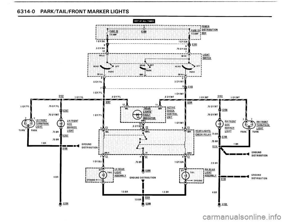 BMW M3 1990 E30 Electrical Troubleshooting Manual 