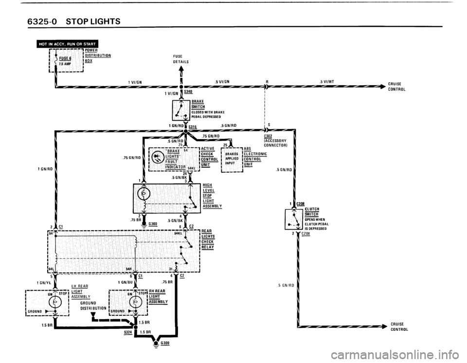 BMW M3 1990 E30 Electrical Troubleshooting Manual 