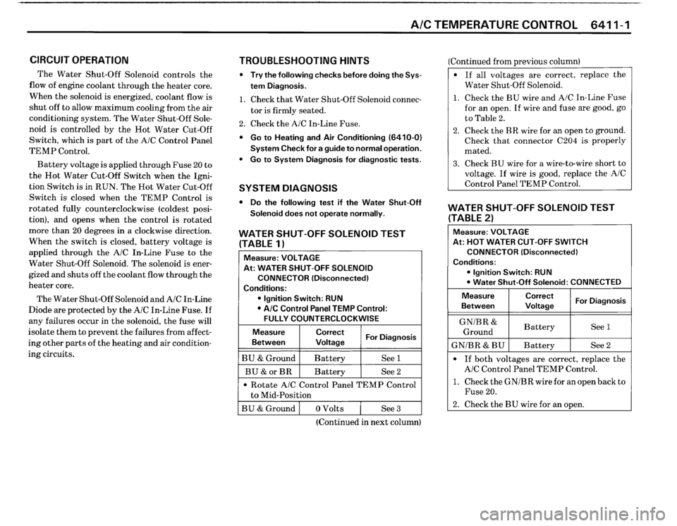 BMW M3 1990 E30 Electrical Troubleshooting Manual 