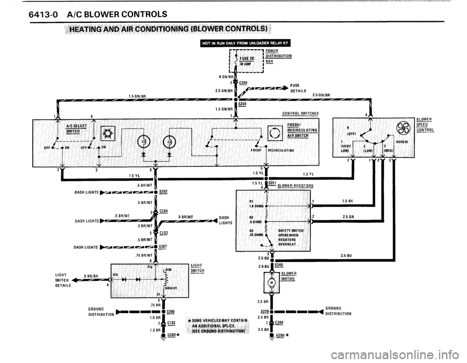 BMW M3 1990 E30 Electrical Troubleshooting Manual 