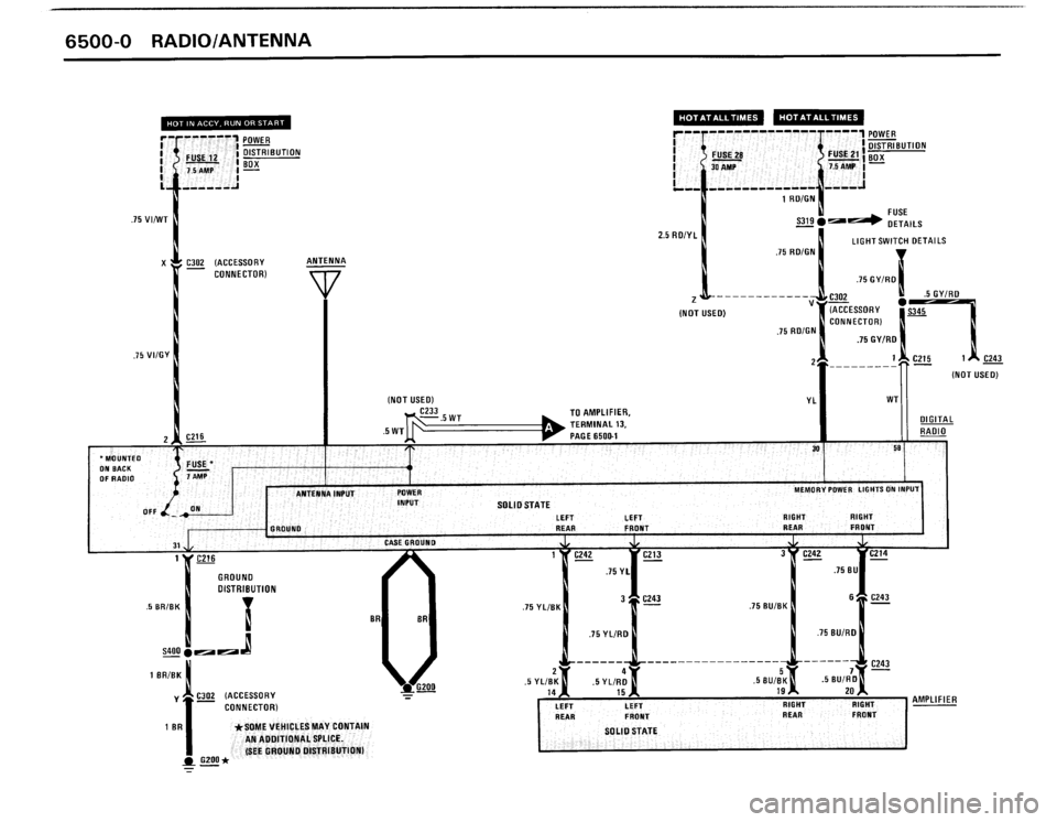 BMW M3 1990 E30 Electrical Troubleshooting Manual 