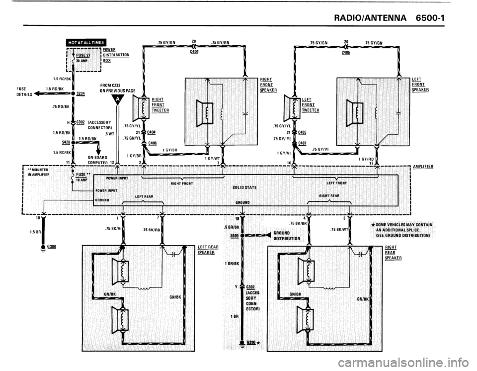 BMW M3 1990 E30 Electrical Troubleshooting Manual 