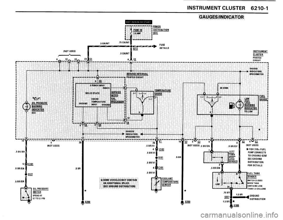 BMW 318is 1991 E30 Electrical Troubleshooting Manual 