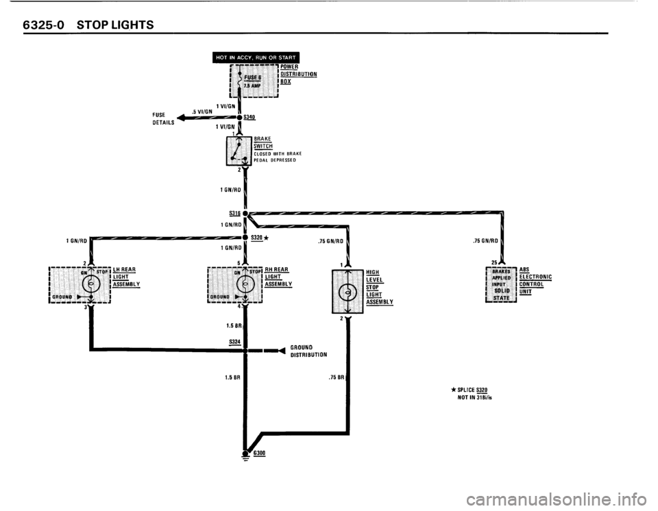 BMW 318is 1991 E30 Electrical Troubleshooting Manual 