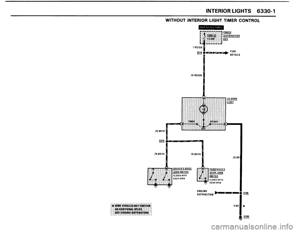 BMW 318is 1991 E30 Electrical Troubleshooting Manual 
