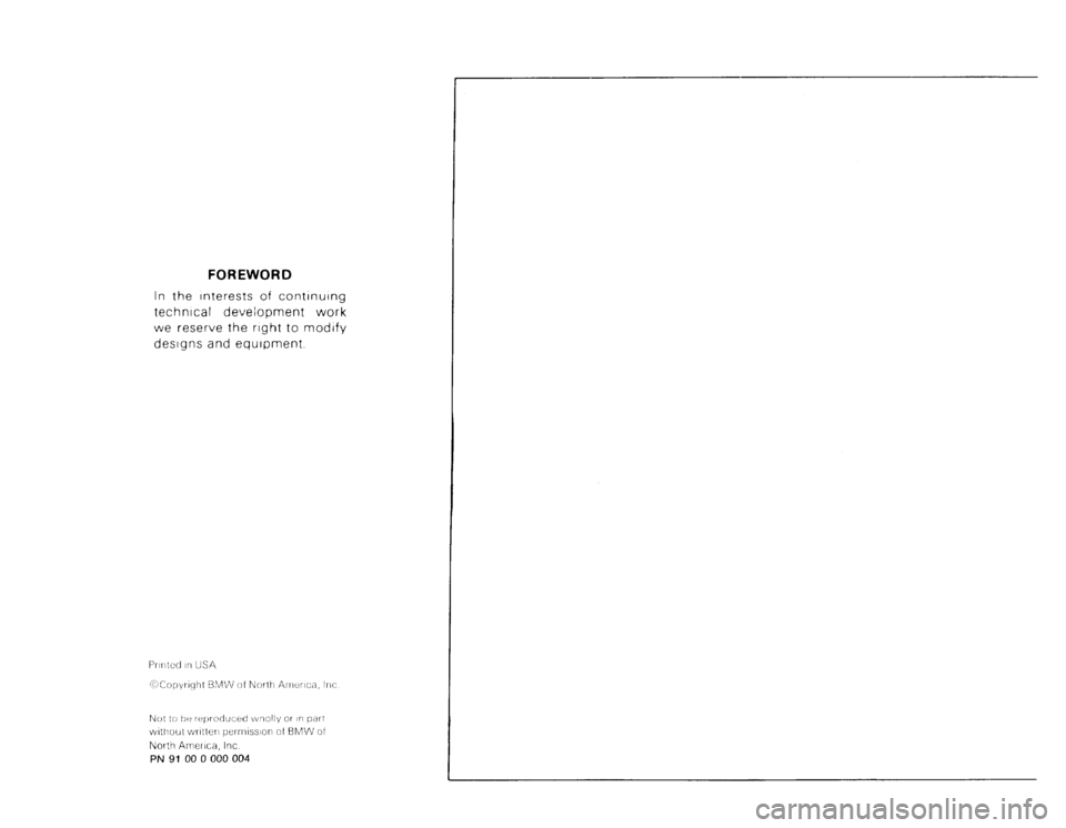 BMW 325i 1991 E30 Electrical Troubleshooting Manual 