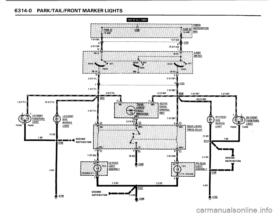 BMW 325i 1991 E30 Electrical Troubleshooting Manual 
