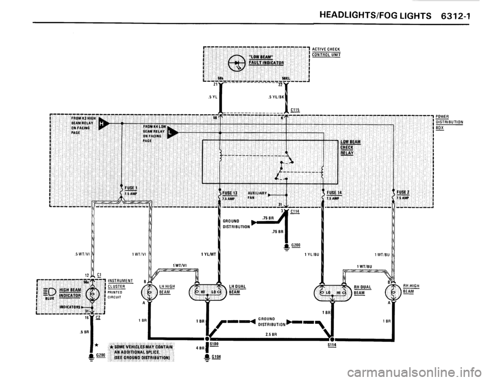 BMW 325i 1991 E30 Electrical Troubleshooting Manual 