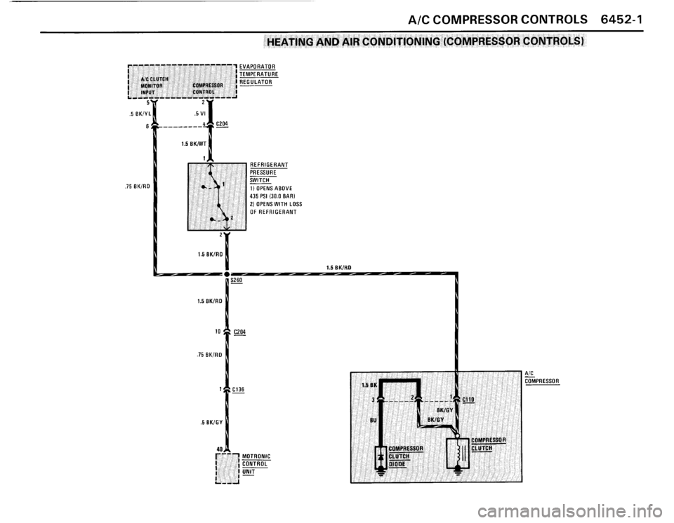 BMW 325i 1991 E30 Electrical Troubleshooting Manual 