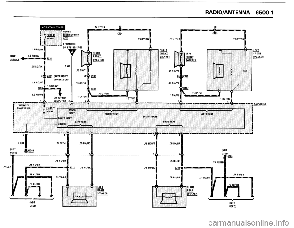 BMW 325i 1991 E30 Electrical Troubleshooting Manual 