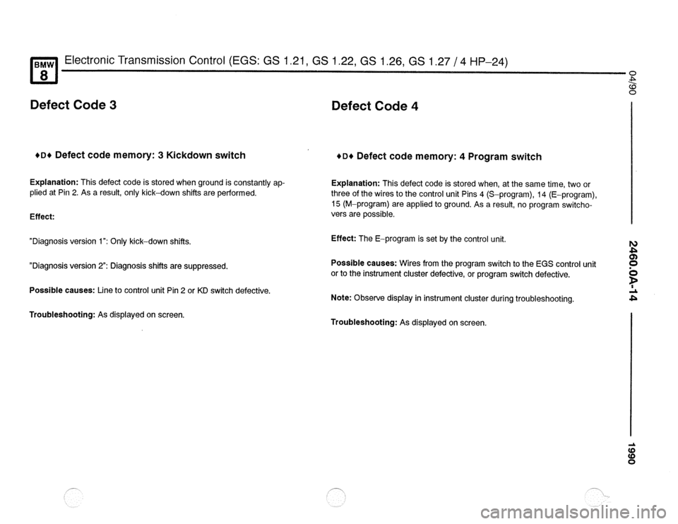 BMW 850csi 1990 E31 Electrical Troubleshooting Manual 