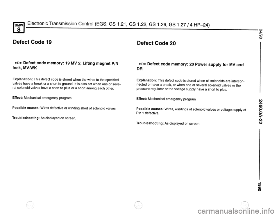 BMW 850csi 1990 E31 Electrical Troubleshooting Manual 