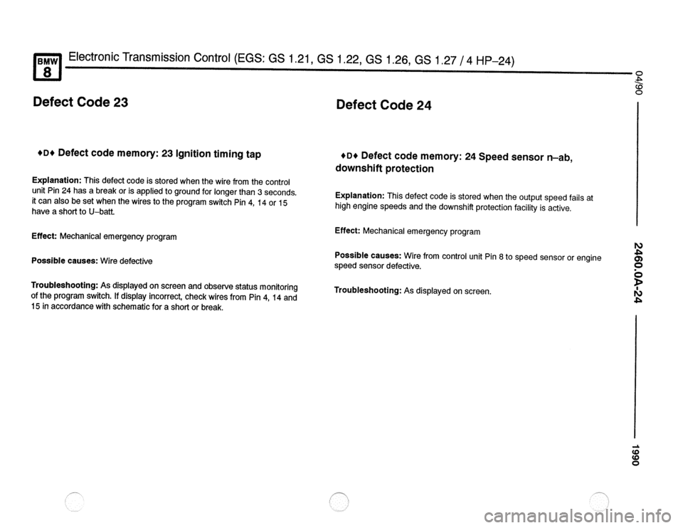 BMW 850csi 1990 E31 Electrical Troubleshooting Manual 