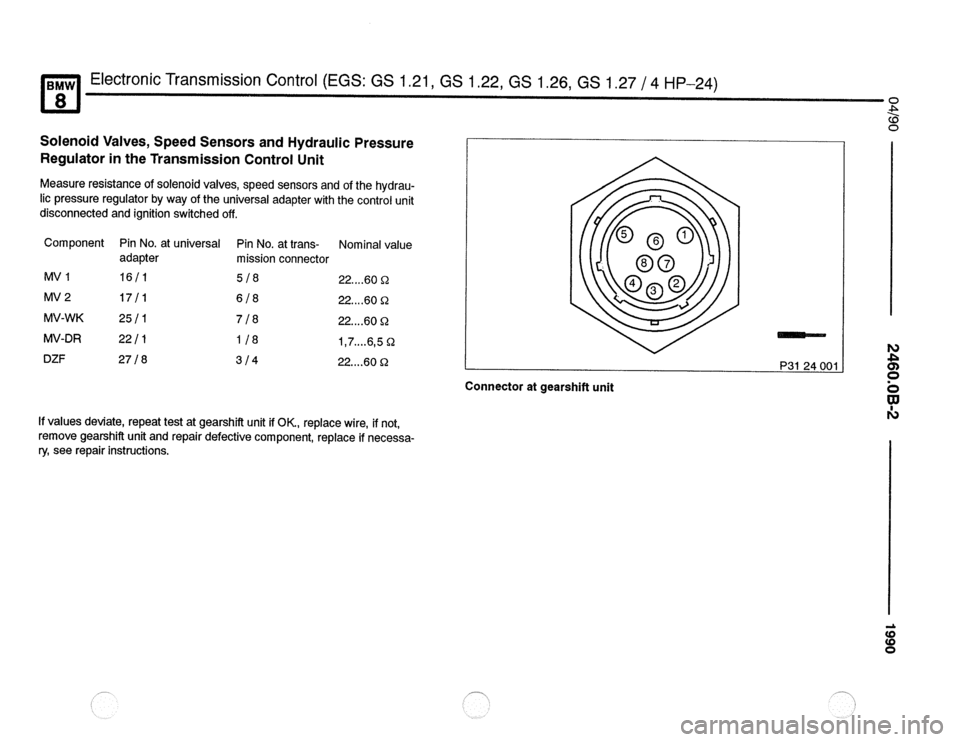 BMW 850csi 1990 E31 Electrical Troubleshooting Manual 