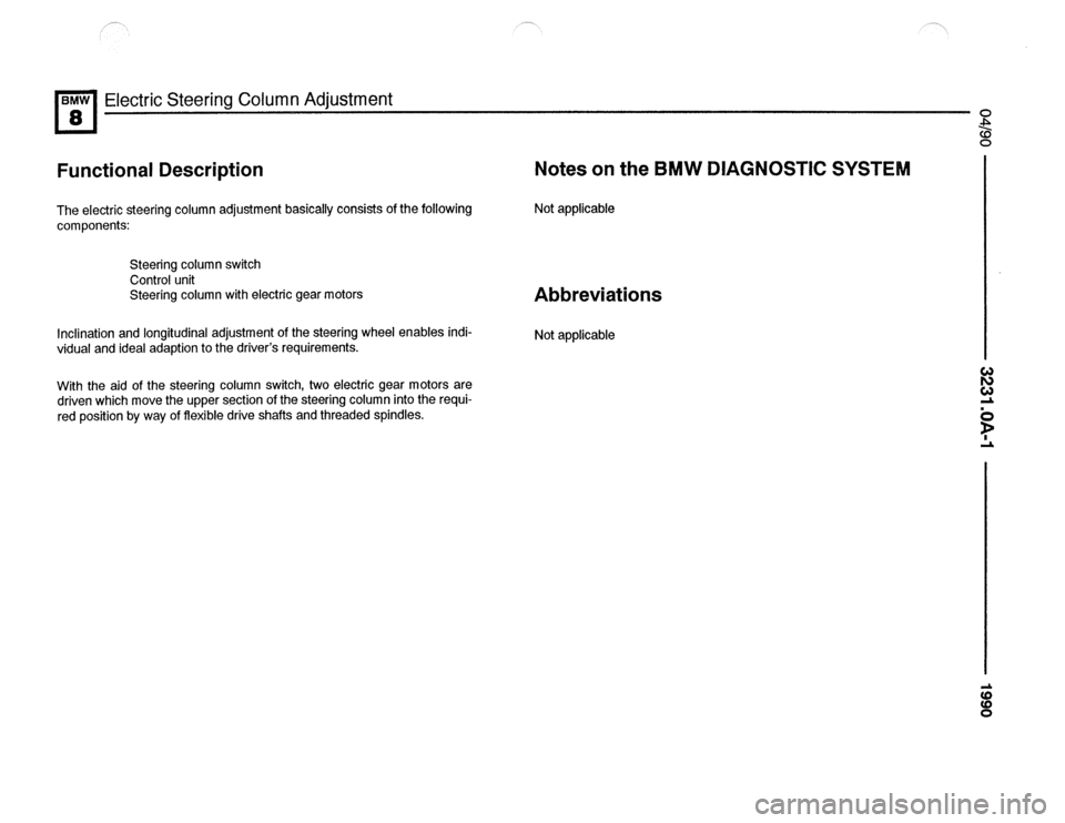 BMW 850csi 1990 E31 Electrical Troubleshooting Manual 