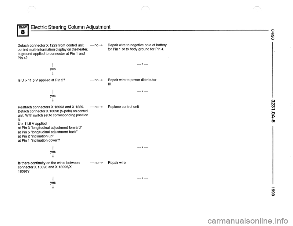 BMW 850csi 1990 E31 Electrical Troubleshooting Manual 