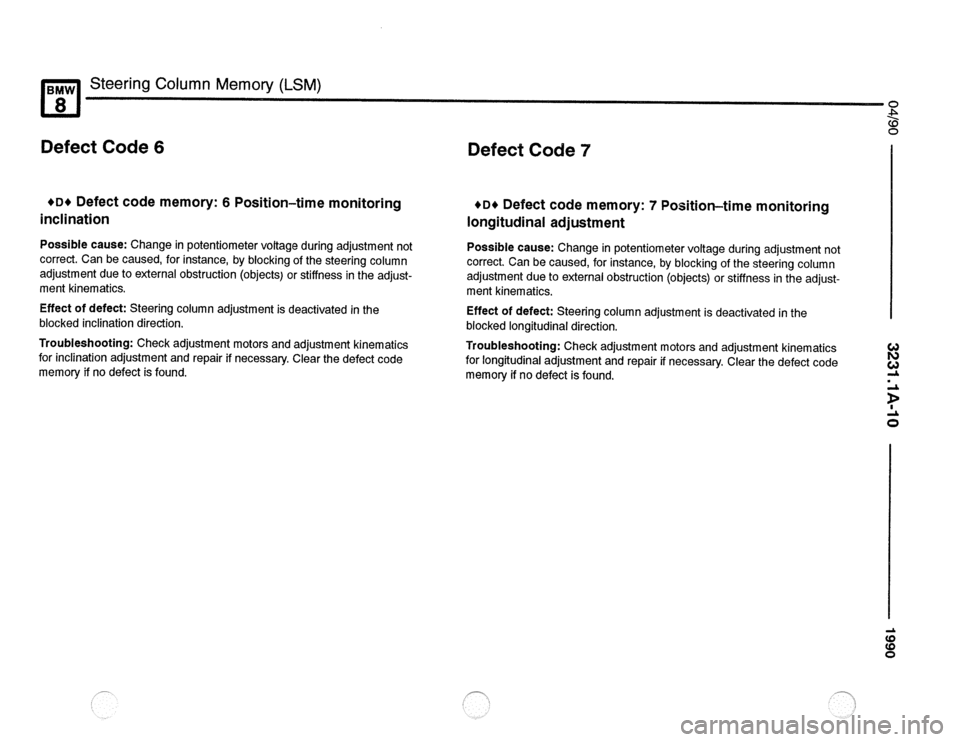 BMW 850csi 1990 E31 Electrical Troubleshooting Manual 