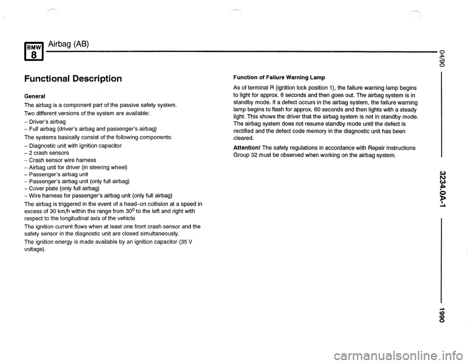 BMW 850csi 1990 E31 Electrical Troubleshooting Manual 