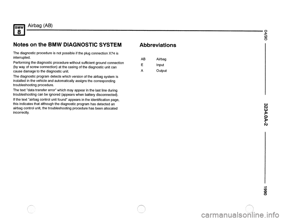 BMW 850csi 1990 E31 Electrical Troubleshooting Manual 