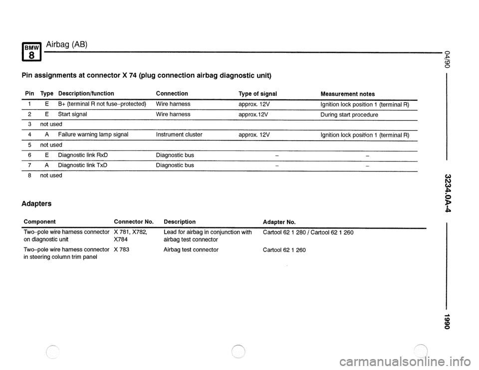 BMW 850csi 1990 E31 Electrical Troubleshooting Manual 