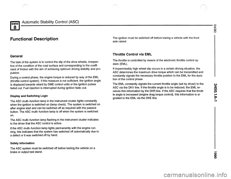 BMW 850csi 1990 E31 Electrical Troubleshooting Manual 