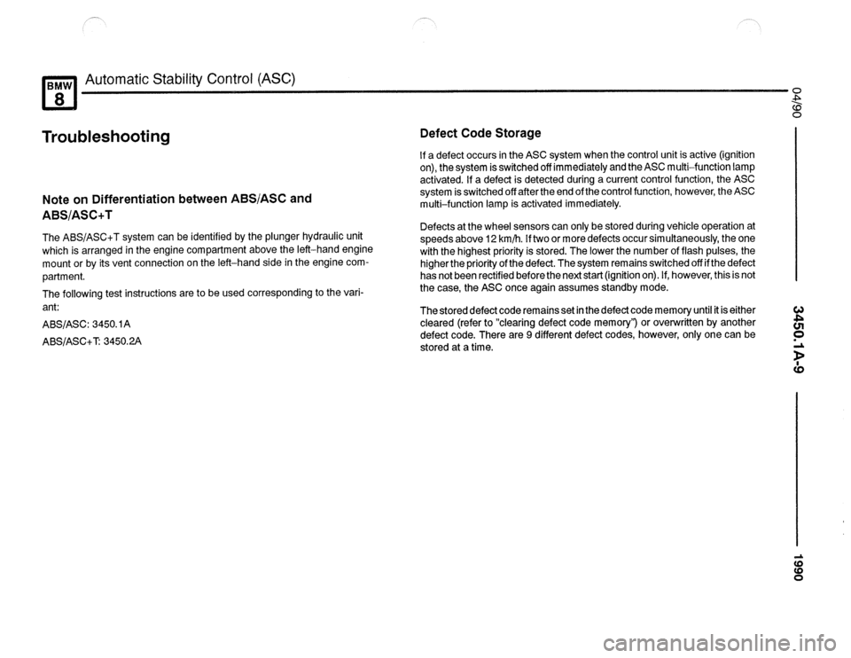 BMW 850csi 1990 E31 Electrical Troubleshooting Manual 