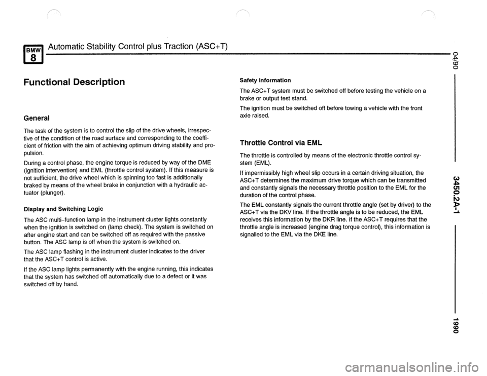 BMW 850csi 1990 E31 Electrical Troubleshooting Manual 