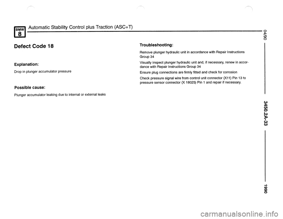 BMW 850csi 1990 E31 Electrical Troubleshooting Manual 