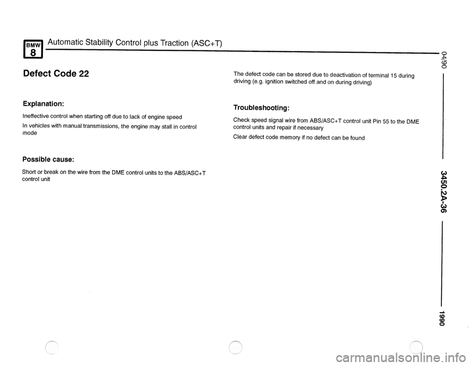 BMW 850csi 1990 E31 Electrical Troubleshooting Manual 