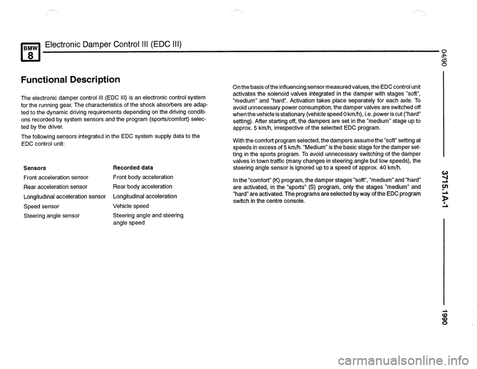BMW 850csi 1990 E31 Electrical Troubleshooting Manual 