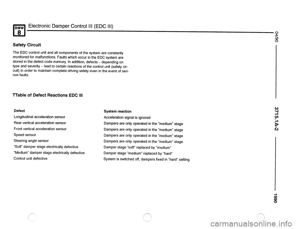 BMW 850csi 1990 E31 Electrical Troubleshooting Manual 