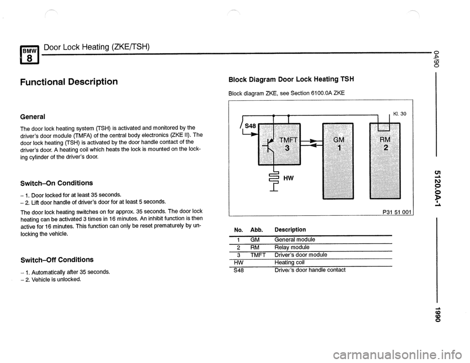 BMW 850csi 1990 E31 Electrical Troubleshooting Manual 