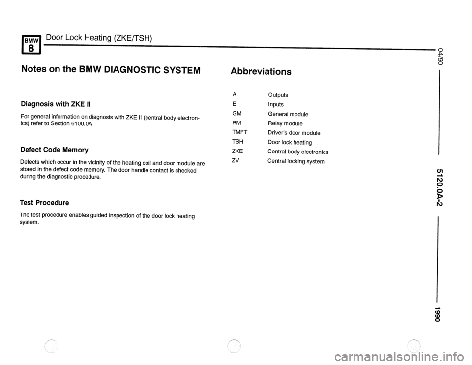 BMW 850csi 1990 E31 Electrical Troubleshooting Manual 