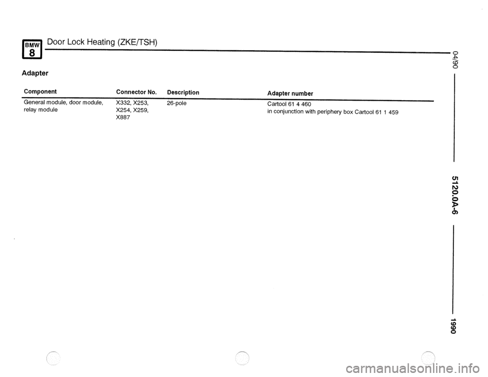 BMW 850csi 1990 E31 Electrical Troubleshooting Manual 