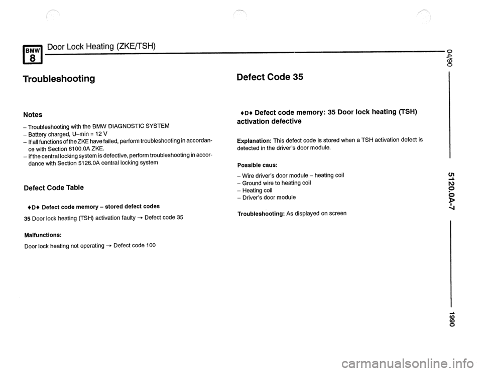 BMW 850csi 1990 E31 Electrical Troubleshooting Manual 