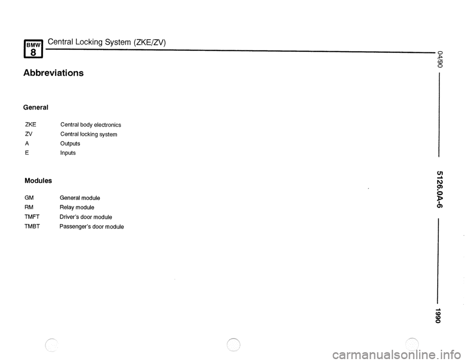 BMW 850csi 1990 E31 Electrical Troubleshooting Manual 